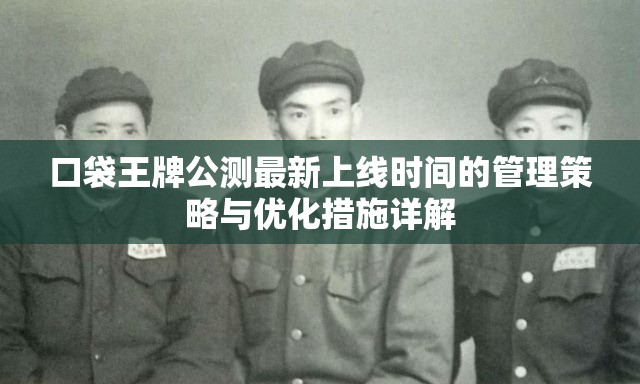 口袋王牌公測最新上線時間的管理策略與優(yōu)化措施詳解