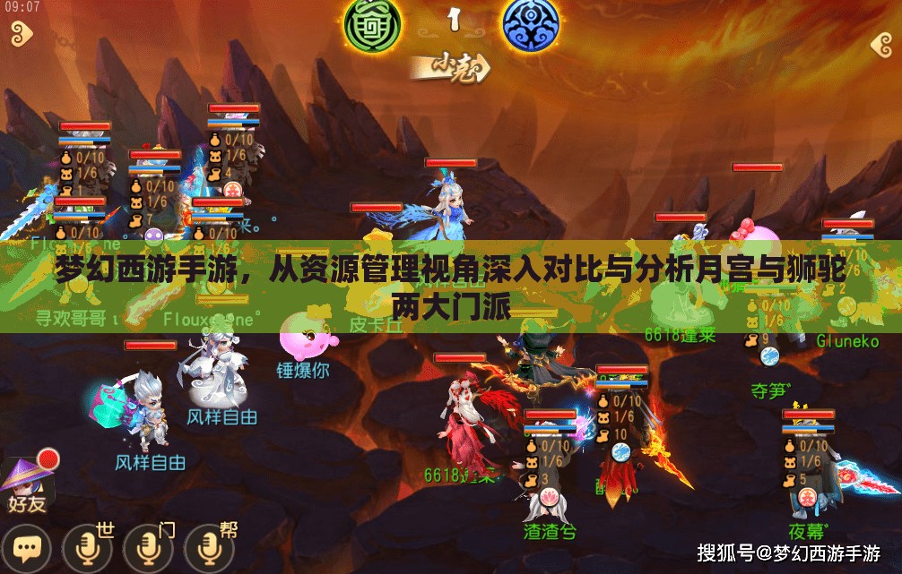 夢幻西游手游，從資源管理視角深入對比與分析月宮與獅駝兩大門派