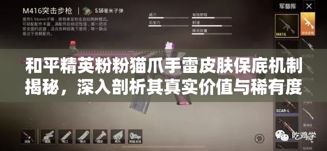和平精英粉粉貓爪手雷皮膚保底機(jī)制揭秘，深入剖析其真實(shí)價值與稀有度