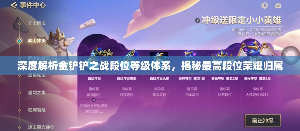 深度解析金鏟鏟之戰(zhàn)段位等級體系，揭秘最高段位榮耀歸屬