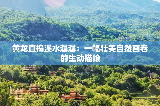 黃龍直搗溪水潺潺：一幅壯美自然畫卷的生動(dòng)描繪