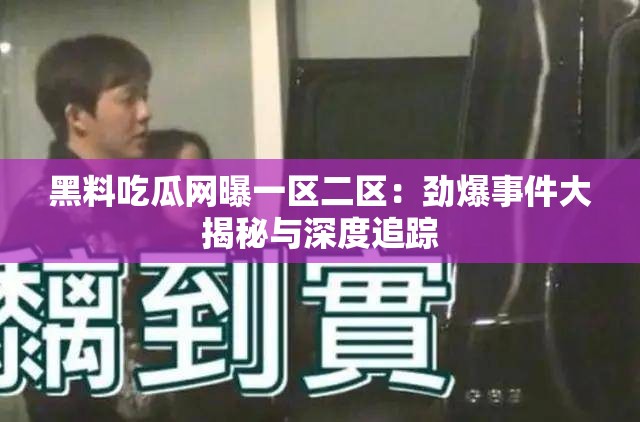黑料吃瓜網(wǎng)曝一區(qū)二區(qū)：勁爆事件大揭秘與深度追蹤