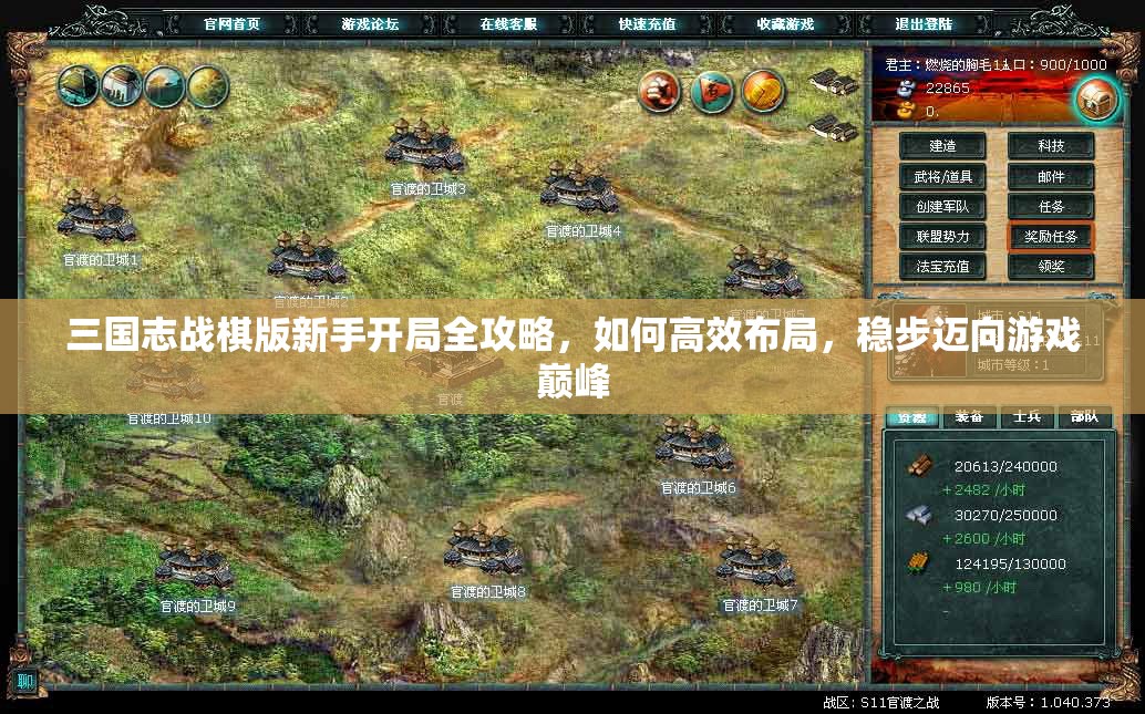 三國志戰(zhàn)棋版新手開局全攻略，如何高效布局，穩(wěn)步邁向游戲巔峰