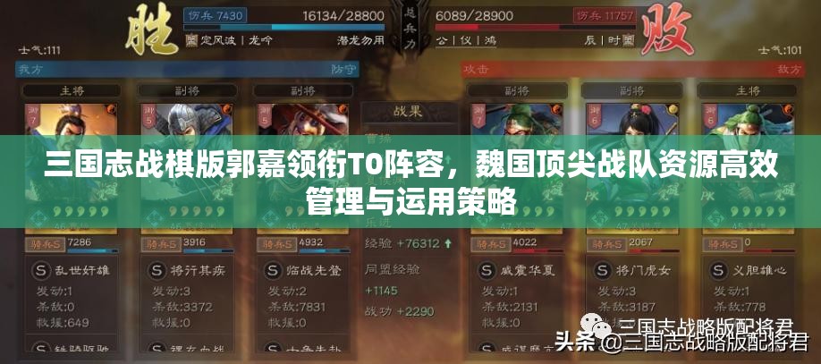 三國志戰(zhàn)棋版郭嘉領(lǐng)銜T0陣容，魏國頂尖戰(zhàn)隊(duì)資源高效管理與運(yùn)用策略