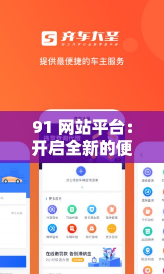 91 網(wǎng)站平臺(tái)：開啟全新的便捷服務(wù)之旅