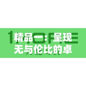 精品一：呈現(xiàn)無(wú)與倫比的卓越品質(zhì)與獨(dú)特魅力
