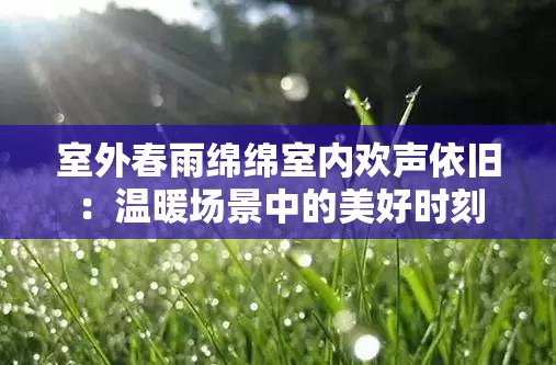 室外春雨綿綿室內(nèi)歡聲依舊：溫暖場景中的美好時刻
