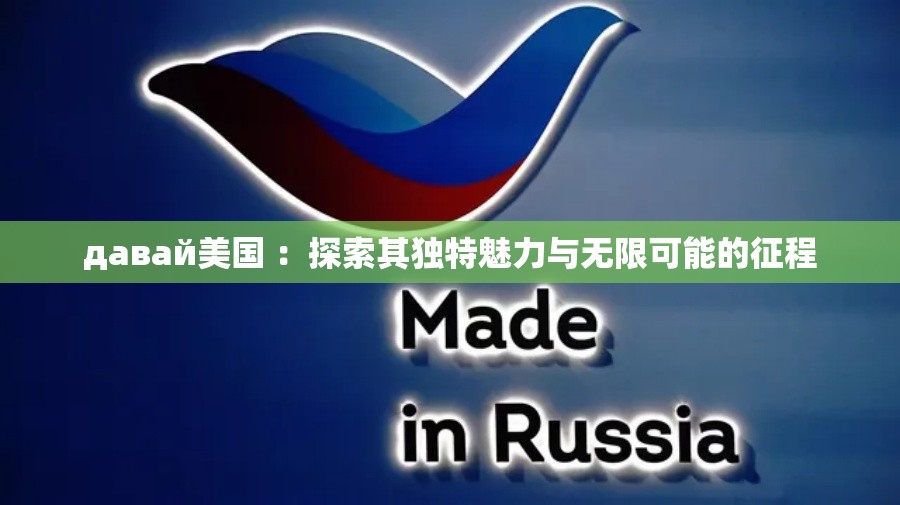 давай美國 ：探索其獨特魅力與無限可能的征程