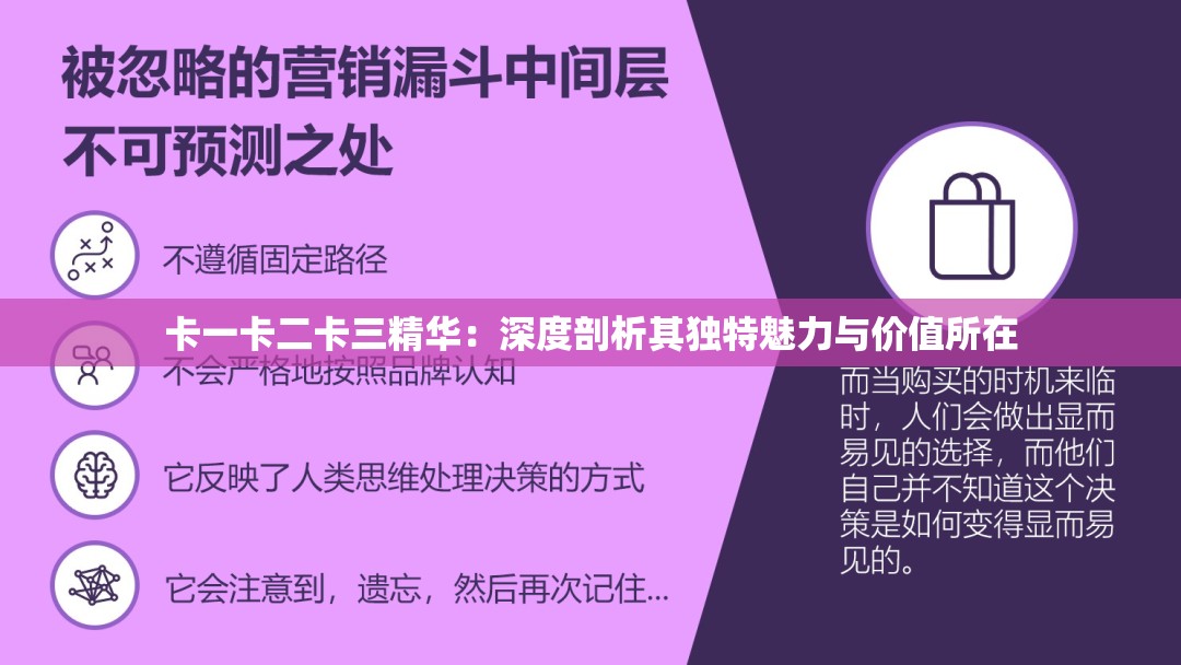 卡一卡二卡三精華：深度剖析其獨特魅力與價值所在