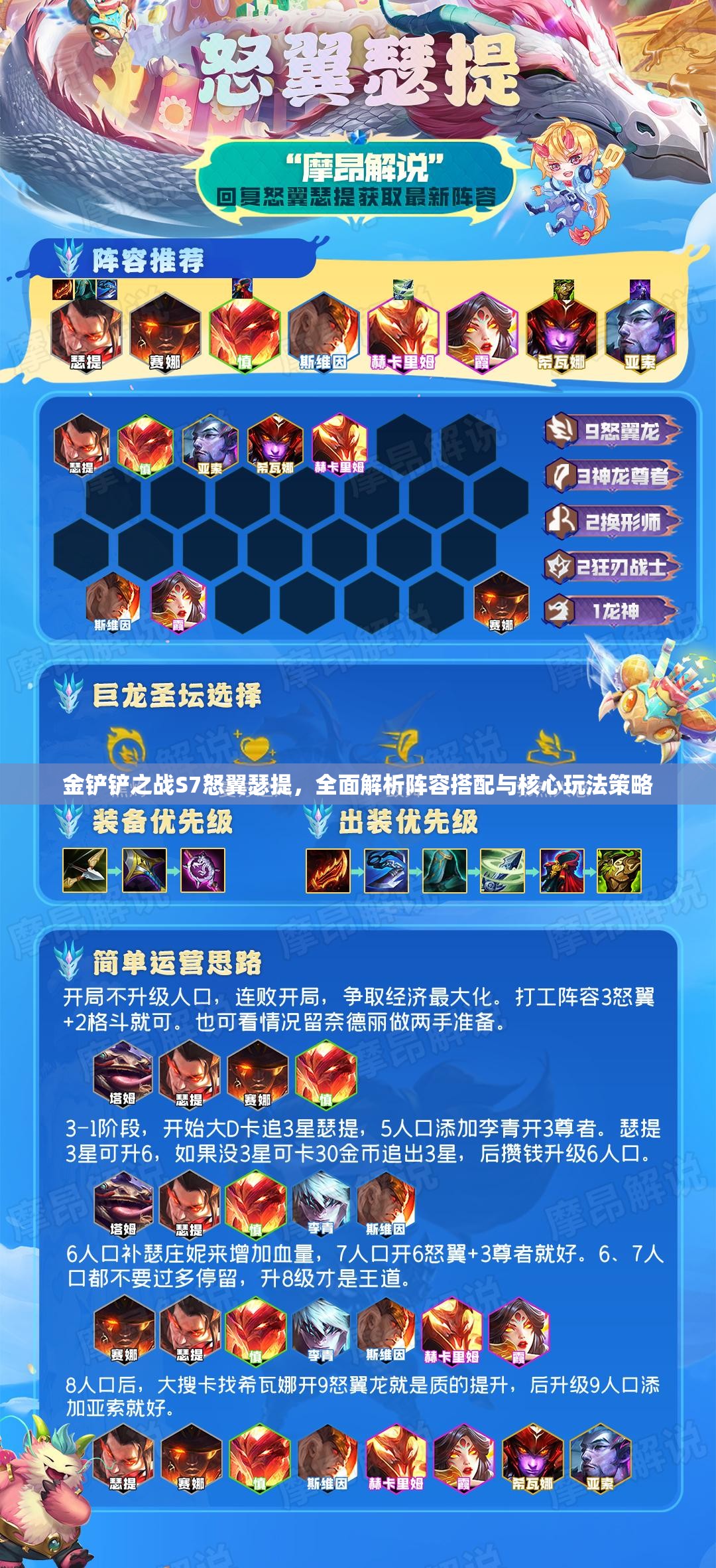 金鏟鏟之戰(zhàn)S7怒翼瑟提，全面解析陣容搭配與核心玩法策略