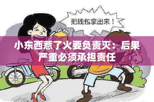 小東西惹了火要負(fù)責(zé)滅：后果嚴(yán)重必須承擔(dān)責(zé)任