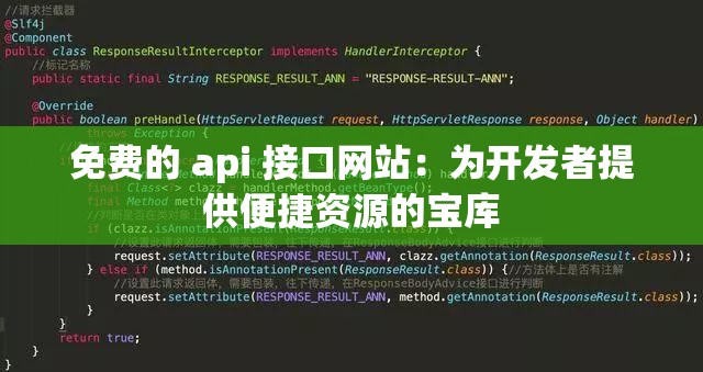 免費的 api 接口網(wǎng)站：為開發(fā)者提供便捷資源的寶庫