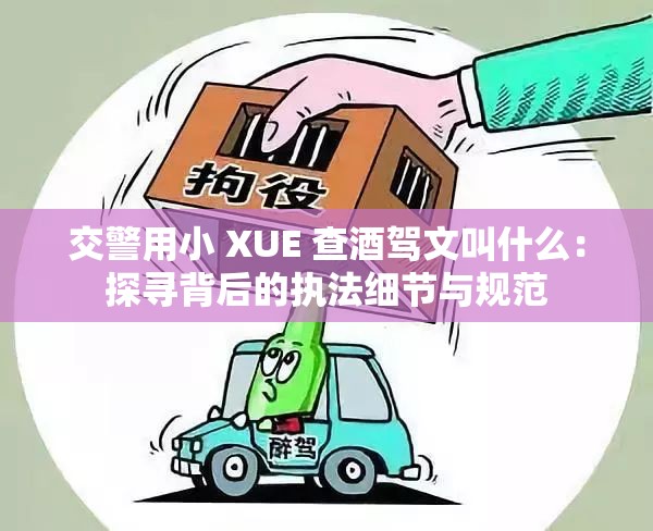 交警用小 XUE 查酒駕文叫什么：探尋背后的執(zhí)法細(xì)節(jié)與規(guī)范