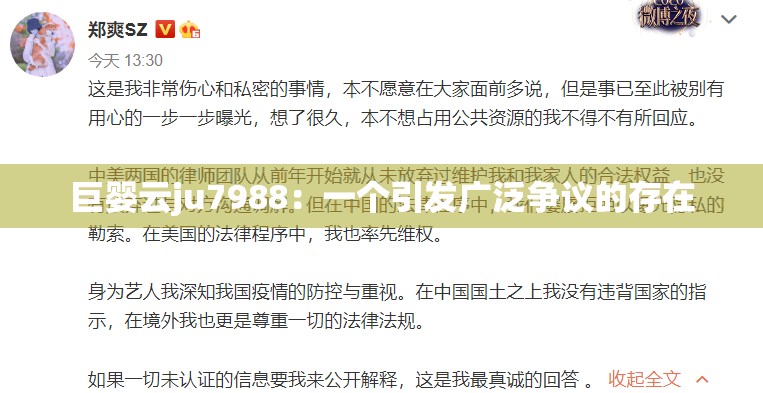 巨嬰云ju7988：一個引發(fā)廣泛爭議的存在