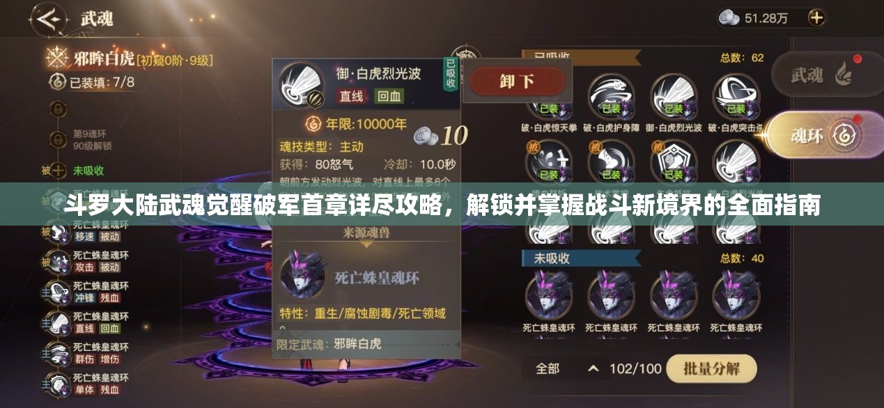 斗羅大陸武魂覺醒破軍首章詳盡攻略，解鎖并掌握戰(zhàn)斗新境界的全面指南