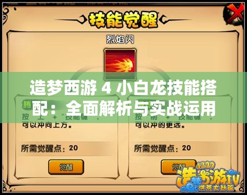 造夢西游 4 小白龍技能搭配：全面解析與實戰(zhàn)運用技巧