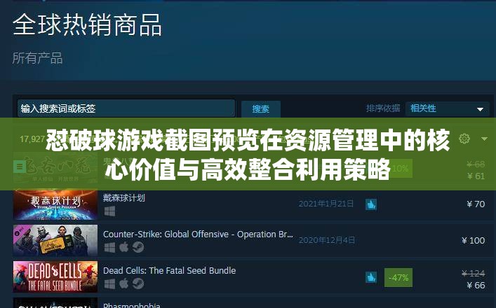 懟破球游戲截圖預(yù)覽在資源管理中的核心價(jià)值與高效整合利用策略
