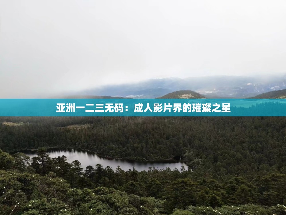 亞洲一二三無碼：成人影片界的璀璨之星