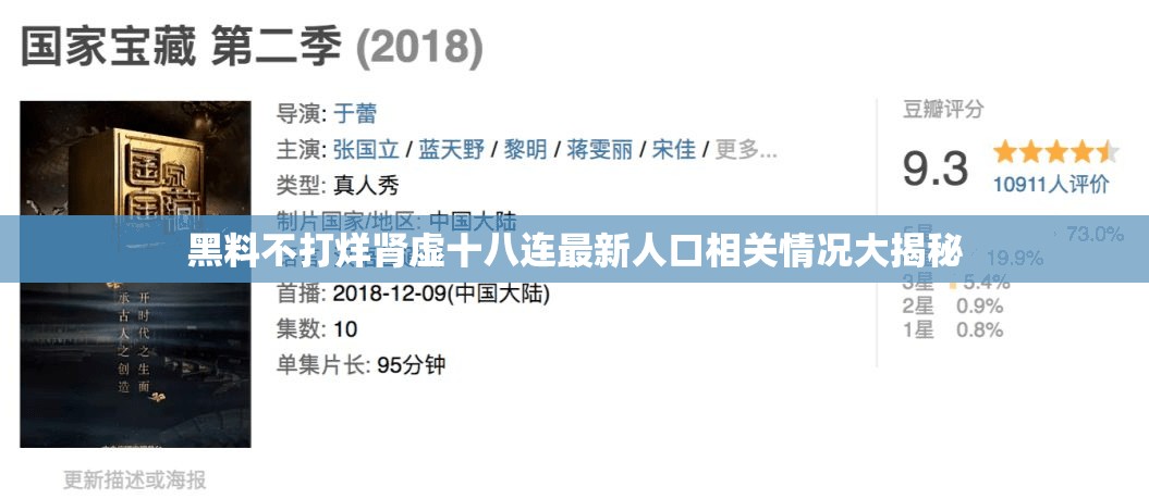 黑料不打烊腎虛十八連最新人口相關(guān)情況大揭秘