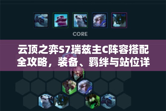 云頂之弈S7瑞茲主C陣容搭配全攻略，裝備、羈絆與站位詳解
