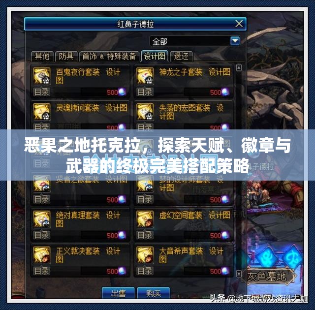 惡果之地托克拉，探索天賦、徽章與武器的終極完美搭配策略