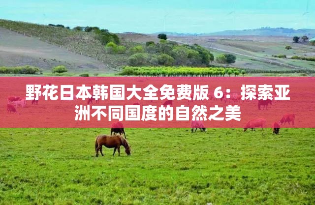 野花日本韓國大全免費版 6：探索亞洲不同國度的自然之美