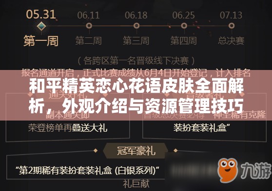 和平精英戀心花語皮膚全面解析，外觀介紹與資源管理技巧詳解