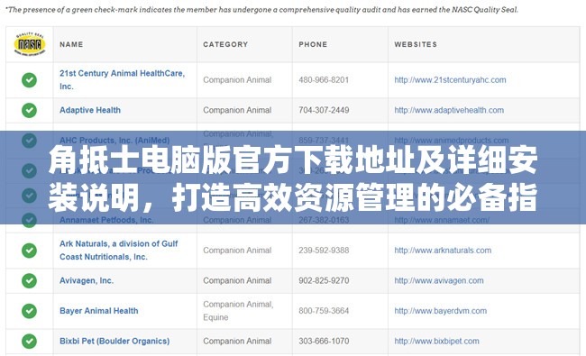 角抵士電腦版官方下載地址及詳細安裝說明，打造高效資源管理的必備指南