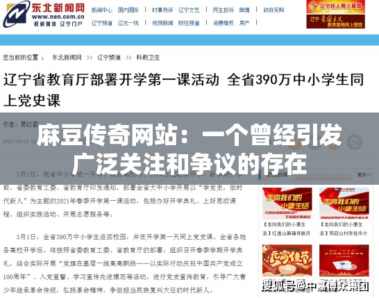 麻豆傳奇網(wǎng)站：一個曾經(jīng)引發(fā)廣泛關(guān)注和爭議的存在