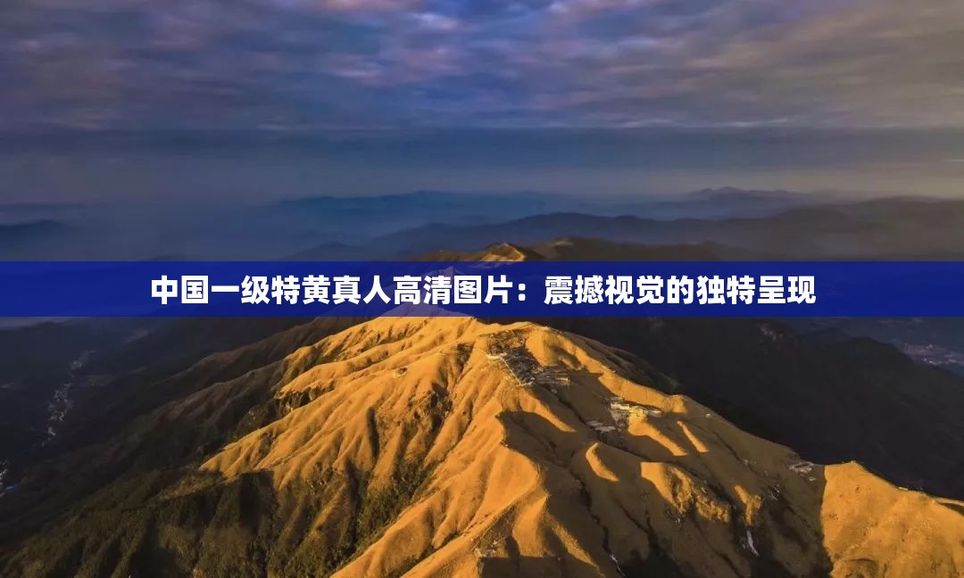 中國(guó)一級(jí)特黃真人高清圖片：震撼視覺(jué)的獨(dú)特呈現(xiàn)
