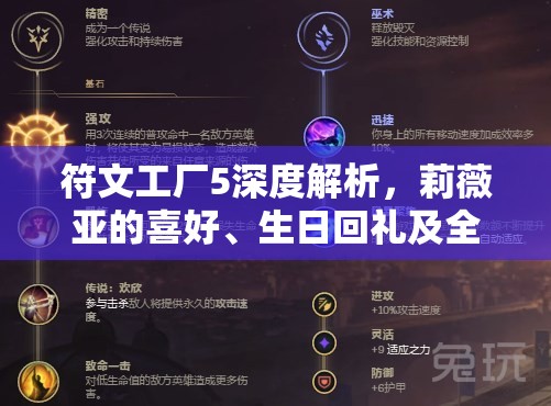 符文工廠5深度解析，莉薇亞的喜好、生日回禮及全面角色數(shù)據(jù)介紹