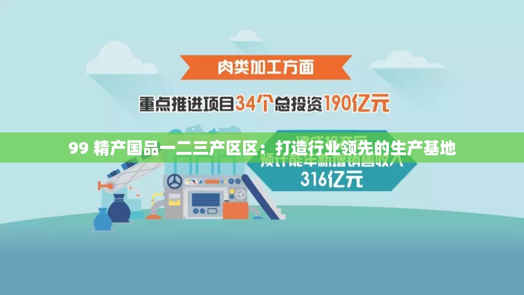 99 精產(chǎn)國品一二三產(chǎn)區(qū)區(qū)：打造行業(yè)領(lǐng)先的生產(chǎn)基地