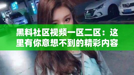黑料社區(qū)視頻一區(qū)二區(qū)：這里有你意想不到的精彩內(nèi)容