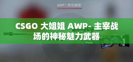CSGO 大姐姐 AWP- 主宰戰(zhàn)場的神秘魅力武器
