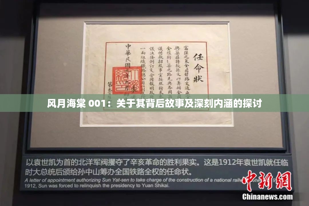 風(fēng)月海棠 001：關(guān)于其背后故事及深刻內(nèi)涵的探討