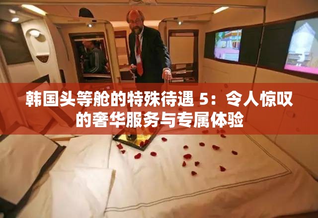 韓國頭等艙的特殊待遇 5：令人驚嘆的奢華服務(wù)與專屬體驗(yàn)