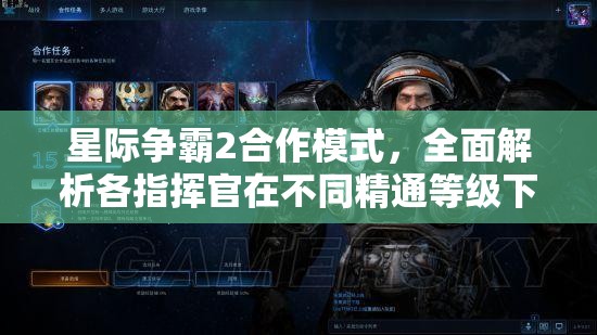 星際爭(zhēng)霸2合作模式，全面解析各指揮官在不同精通等級(jí)下的強(qiáng)度表現(xiàn)