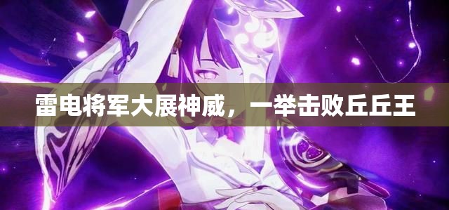 雷電將軍大展神威，一舉擊敗丘丘王