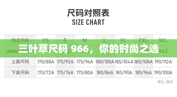 三葉草尺碼 966，你的時(shí)尚之選