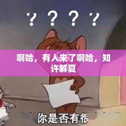啊哈，有人來(lái)了啊哈，知許解夏