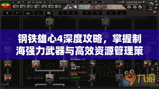 鋼鐵雄心4深度攻略，掌握制海強(qiáng)力武器與高效資源管理策略