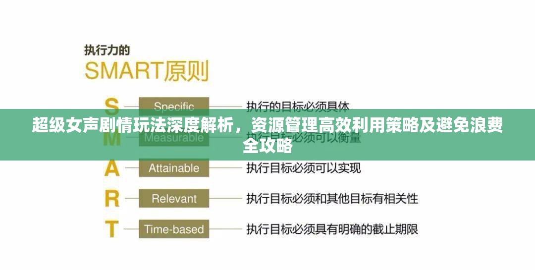 超級女聲劇情玩法深度解析，資源管理高效利用策略及避免浪費全攻略