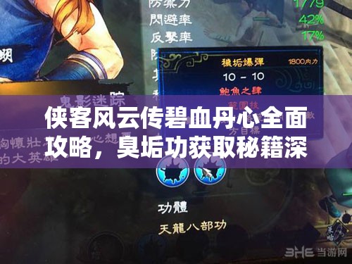 俠客風(fēng)云傳碧血丹心全面攻略，臭垢功獲取秘籍深度揭秘與解析