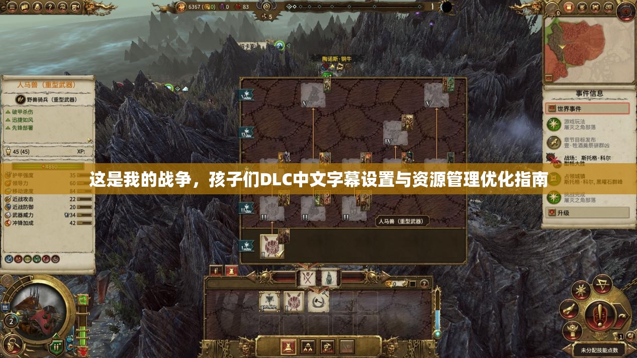 這是我的戰(zhàn)爭(zhēng)，孩子們DLC中文字幕設(shè)置與資源管理優(yōu)化指南