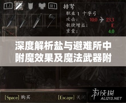 深度解析鹽與避難所中附魔效果及魔法武器附魔效果分解的全方位探討