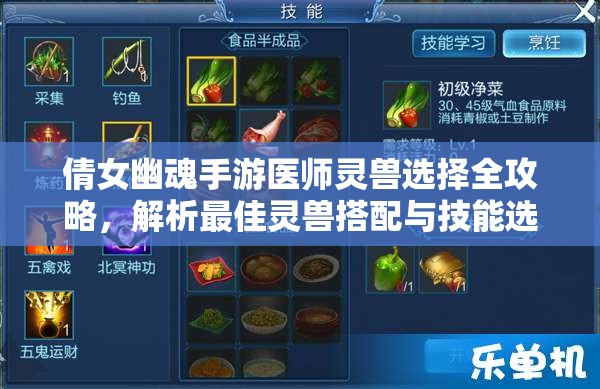 倩女幽魂手游醫(yī)師靈獸選擇全攻略，解析最佳靈獸搭配與技能選擇