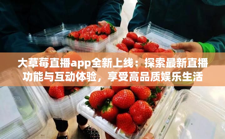 大草莓直播app全新上線：探索最新直播功能與互動(dòng)體驗(yàn)，享受高品質(zhì)娛樂(lè)生活