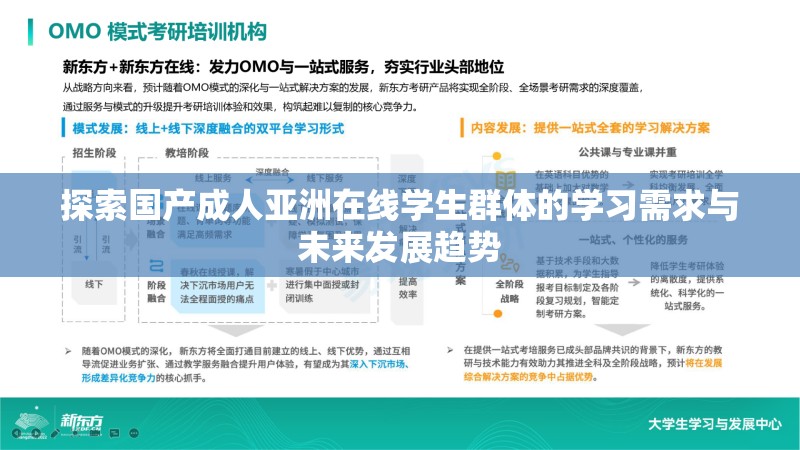 探索國產成人亞洲在線學生群體的學習需求與未來發(fā)展趨勢