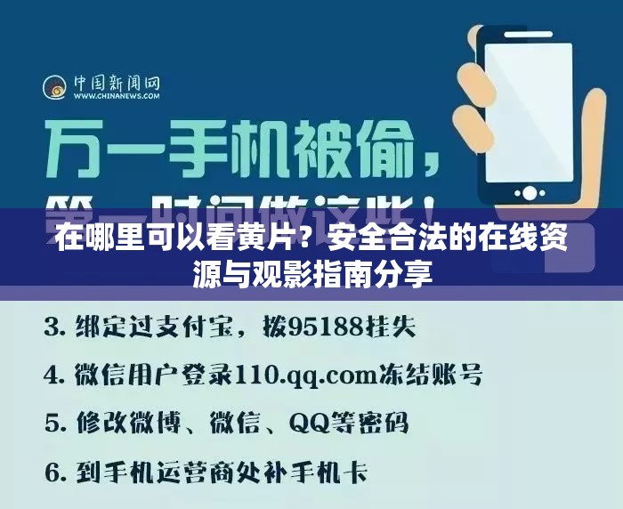 在哪里可以看黃片？安全合法的在線資源與觀影指南分享