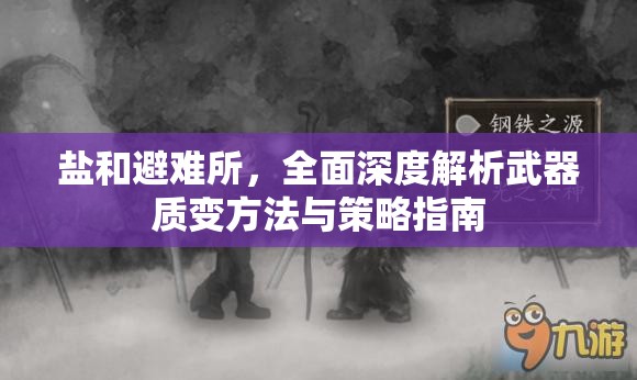 鹽和避難所，全面深度解析武器質(zhì)變方法與策略指南
